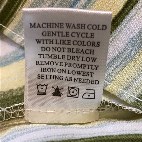 Adrienne Vittadini Small Tie Front Roll Cuff Top New - Picture 7 of 11